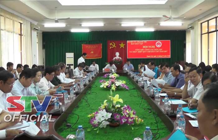 Ban Dân vận Huyện ủy Thạnh Trị tổng năm 2017