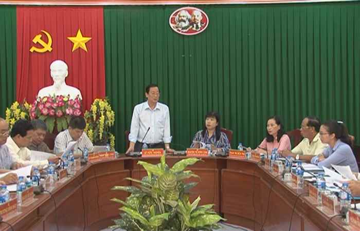 Ban Nội chính tỉnh ủy kiểm tra công tác giải quyết khiếu nại tố cáo trên địa bàn huyện Mỹ Xuyên