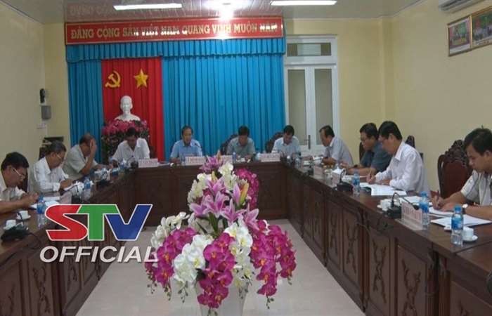 Ban Thường vụ Huyện ủy Trần Đề họp sơ kết tháng 10