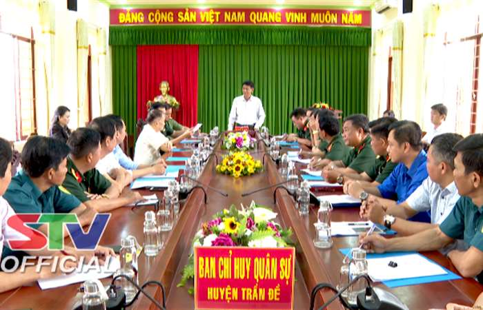 Bí thư Tỉnh ủy kiểm tra công tác tuyển quân tại huyện Trần Đề