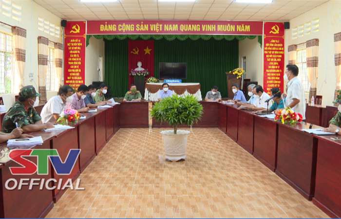 Sóc Trăng: Chủ tịch UBND tỉnh kiểm tra tình hình phòng, chống dịch COVID-19 tại Trần Đề