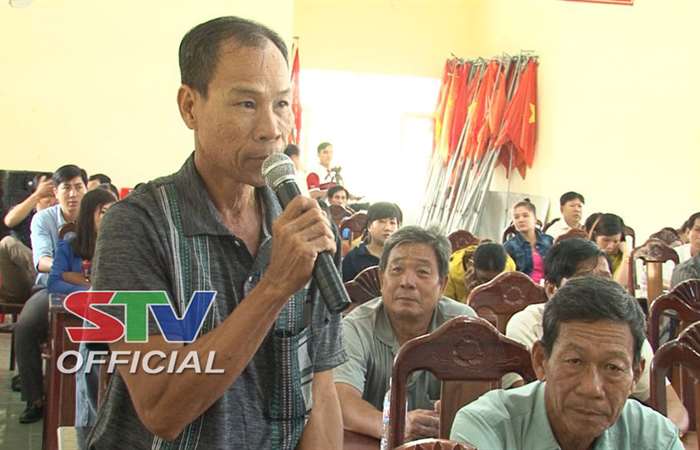 Chủ tịch UBND tỉnh Sóc Trăng tiếp xúc cử tri thị trấn Trần Đề