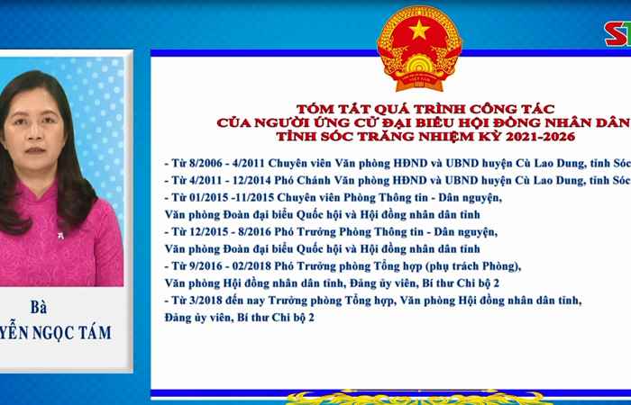 Chương trình hành động của ứng cử viên đại biểu HĐND tỉnh Sóc Trăng nhiệm kỳ 2021-2026 đơn vị số 08 - Huyện Cù Lao Dung (Kỳ 2)