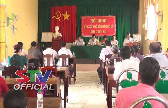 Đại biểu HĐND 3 cấp tiếp xúc cử tri xã Lâm Tân, huyện Thạnh Trị 
