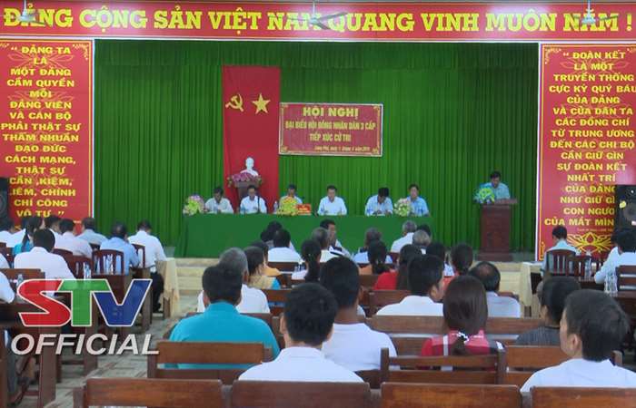  Đại biểu HĐND 3 cấp tiếp xúc cử tri xã Long Phú