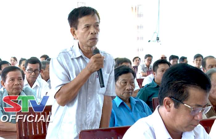 Đại biểu Quốc hội tỉnh Sóc Trăng tiếp xúc cử tri xã Song Phụng, huyện Long Phú