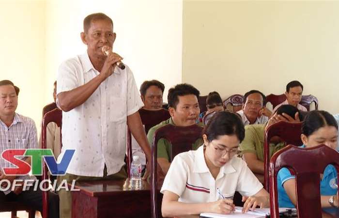 Đại biểu Quốc hội tỉnh Sóc Trăng tiếp xúc cử tri xã Viên Bình, huyện Trần Đề