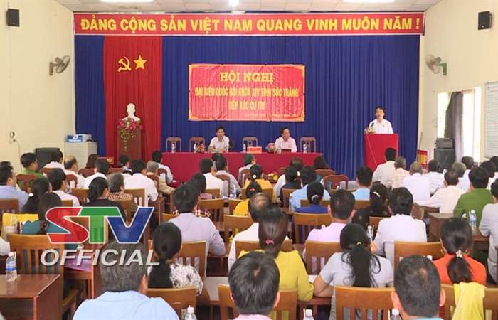 ĐBQH tiếp xúc cử tri xã An Hiệp huyện Châu Thành. 