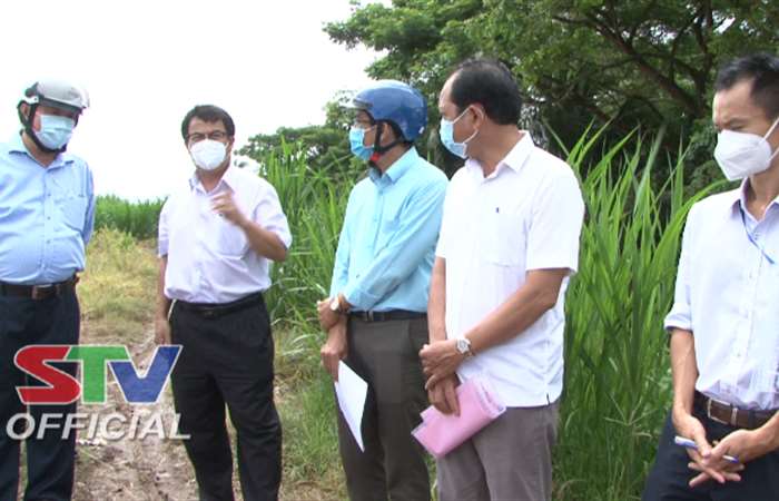 Sở Tài nguyên và Môi trường tỉnh Sóc Trăng khảo sát vị trí xây dựng khu cách ly tập trung tại huyện Long Phú 
 
