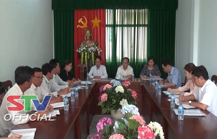 Đoàn công tác Hội đồng nhân dân tỉnh Sóc Trăng làm việc tại huyện Mỹ Tú 