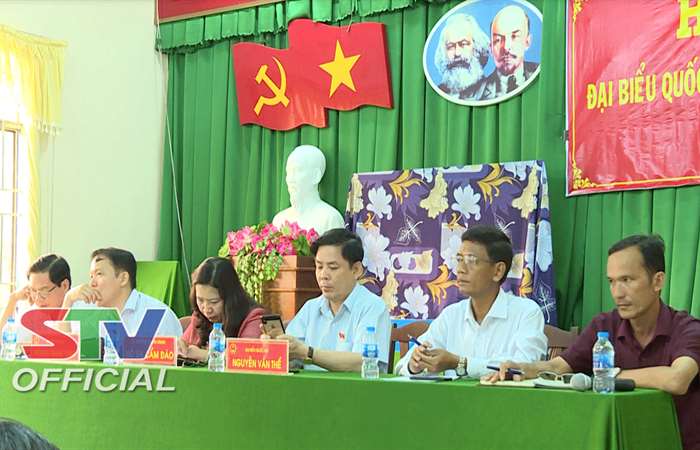  Đoàn Đại biểu Quốc hội Sóc Trăng tiếp xúc cử tri xã Tuân Tức, huyện Thạnh Trị