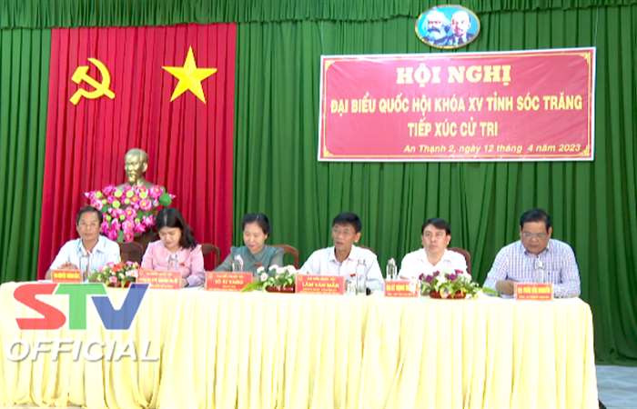Đại biểu Quốc hội tỉnh Sóc Trăng tiếp xúc cử tri xã An Thạnh 2, huyện Cù Lao Dung