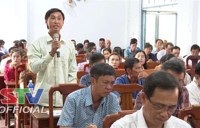 ĐBQH tỉnh Sóc Trăng tiếp xúc cử tri xã An Thạnh Đông, huyện Cù Lao Dung