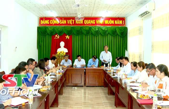 Đoàn khảo sát Ban Dân tộc HĐND tỉnh Sóc Trăng làm việc tại huyện Mỹ Tú
