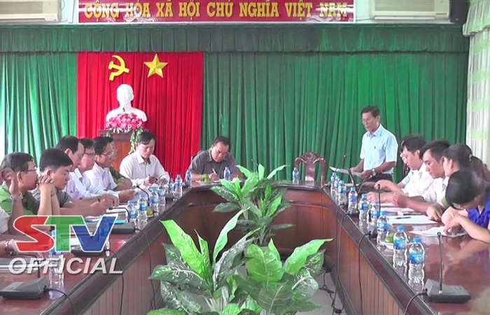 Đoàn kiểm tra liên ngành của UBND tỉnh làm việc tại huyện Thạnh Trị