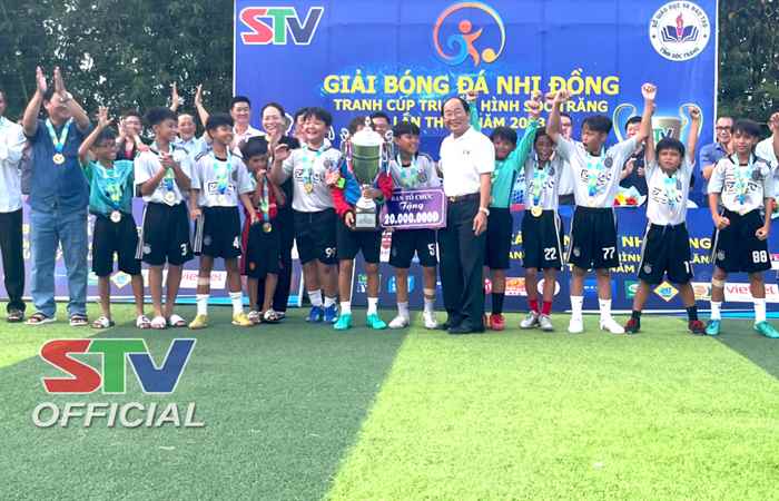 Đội Long Phú 2 vô địch Giải Bóng đá Nhi đồng tranh Cup Truyền hình Sóc Trăng lần thứ V năm 2023
