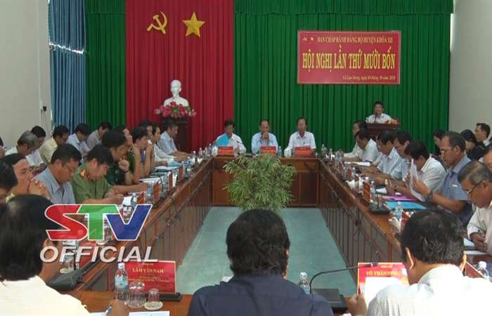 Ban Chấp hành Đảng bộ huyện Cù Lao Dung sơ kết 9 tháng năm 2018