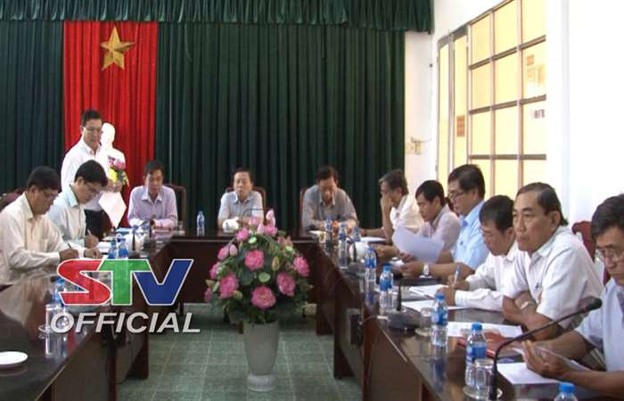 Lãnh đạo Sở Nông nghiệp và Phát triển nông thôn tỉnh Sóc Trăng làm việc với UBND thị xã Vĩnh Châu