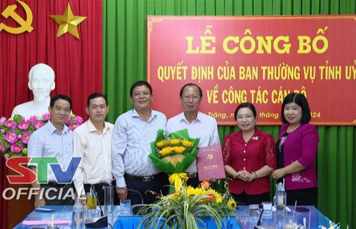 Ông Võ Thanh Quang giữ chức Phó Trưởng Ban Dân Vận Tỉnh ủy