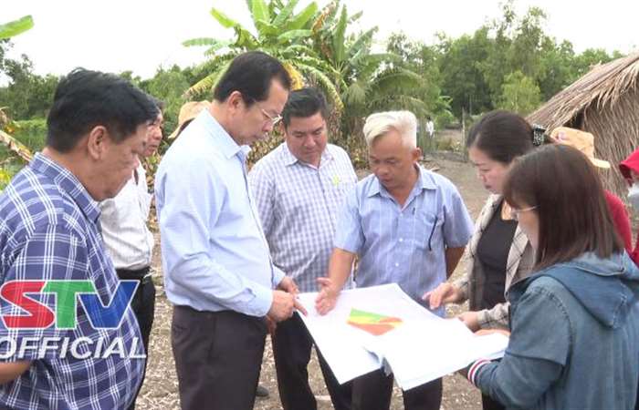 Phó Chủ tịch UBND tỉnh Sóc Trăng khảo sát việc xây dựng Dự án Khu bảo tồn loài - sinh cảnh Rừng Tràm Mỹ Phước