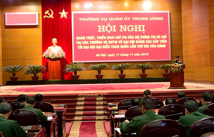 Quân ủy Trung ương quán triệt chỉ thị của Bộ chính trị về Đại hội Đảng