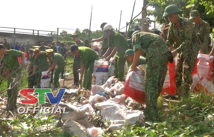 Ra quân chiến dịch tình nguyện Hành quân xanh tại huyện Trần Đề