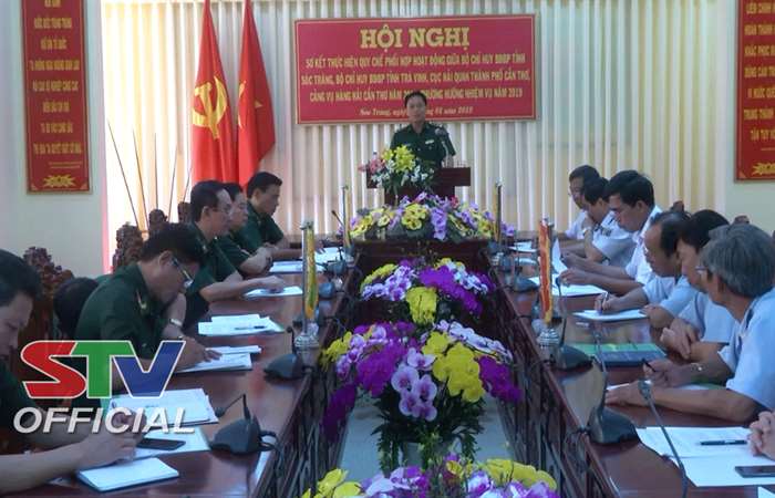 Sơ kết Quy chế phối hợp giữa Bộ Chỉ huy BĐBP tỉnh Sóc Trăng, Trà Vinh với Cục hải Quan và Cảng Vụ Cần Thơ