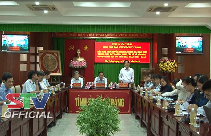 Sóc Trăng: Hội nghị trực tuyến đánh giá công tác hòa giải tranh chấp đất đai tại UBND cấp xã và hòa giải ở cơ sở