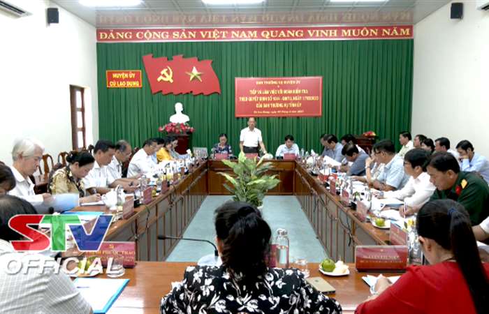 Cù Lao Dung: Tỉnh uỷ Sóc Trăng kiểm tra về đổi mới căn bản, toàn diện giáo dục và đào tạo