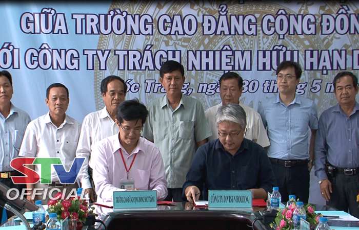 Trường Cao đẳng Cộng đồng Sóc Trăng và Công ty TNHH DinTsun Holding kí kết thỏa thuận phối hợp đào tạo