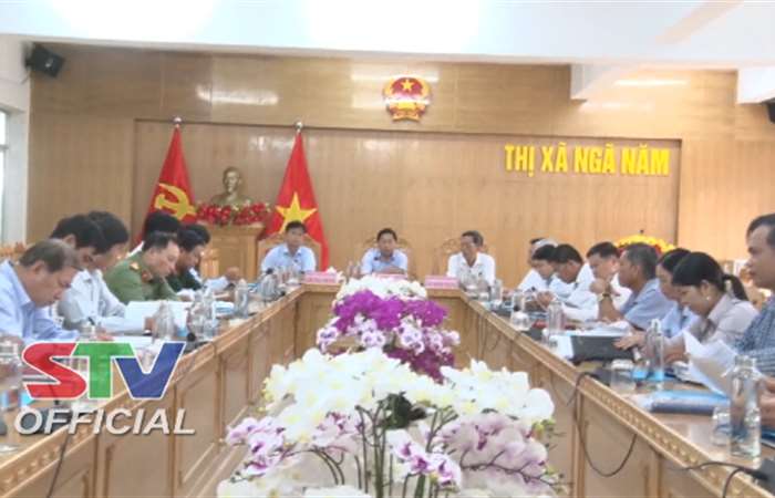 Ủy ban Bầu cử tỉnh Sóc Trăng kiểm tra công tác chuẩn bị bầu cử tại thị xã Ngã Năm