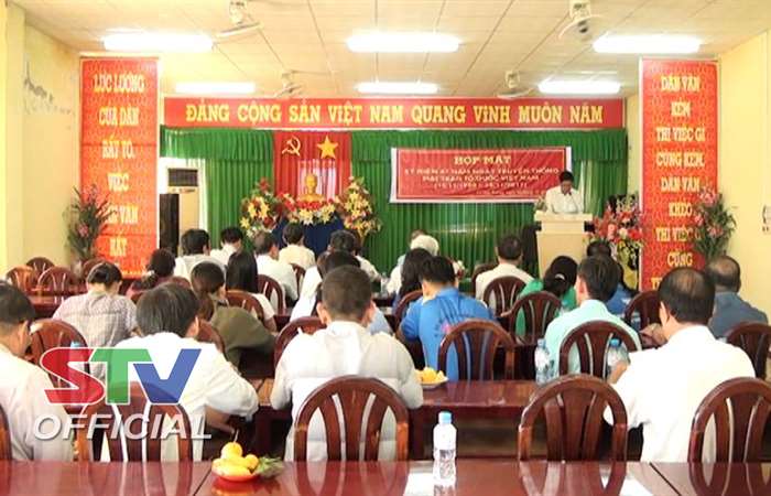 Ủy ban MTTQ Việt Nam thành phố Sóc Trăng họp mặt kỷ niệm ngày truyền thống.