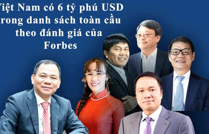 Việt Nam có 6 tỷ phú USD trên Bảng xếp hạng toàn cầu