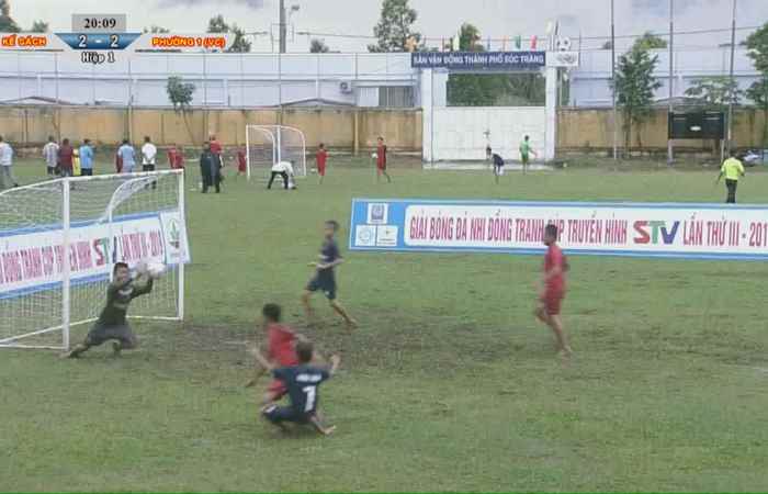 Vòng bảng Bóng đá Nhi đồng tranh CUP STV Đội Phường 1 (Vĩnh Châu) Vs TT Kế Sách hiệp 1 22-06-2019