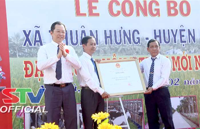 Xã Thuận Hưng được công nhận đạt chuẩn Nông thôn mới