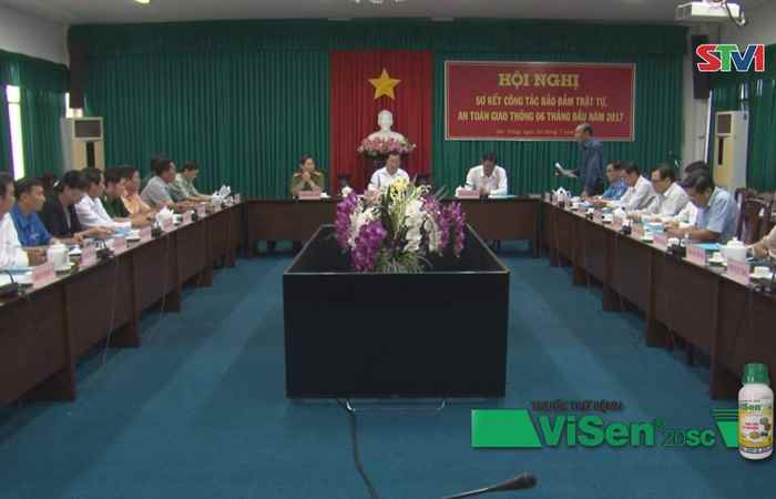 Ban an toàn giao thông tỉnh Sóc Trăng sơ kết công tác đảm bảo trật tự, an toàn giao thông 6 tháng đầu năm 2017