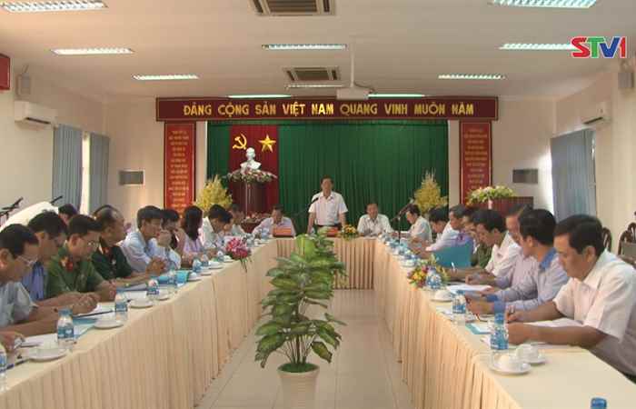 Ban Chỉ đạo Phòng chống tham nhũng tỉnh làm việc với Thành ủy Sóc Trăng. 

