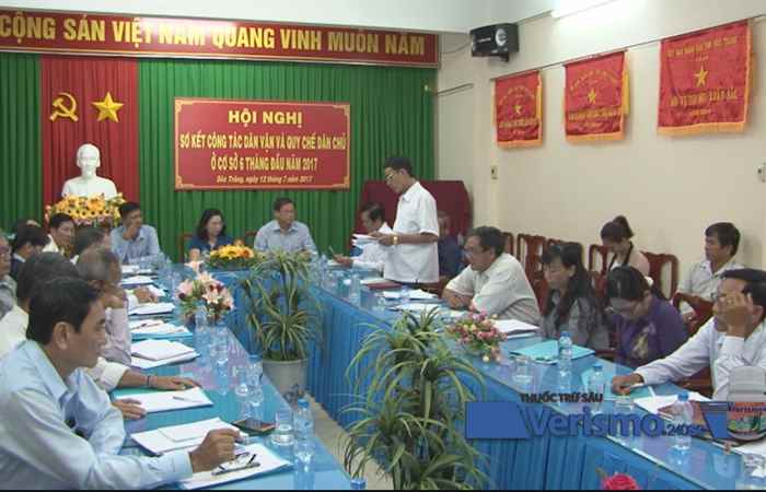 Ban Dân vận Tỉnh ủy Sóc Trăng  sơ kết 6 tháng đầu năm 2017