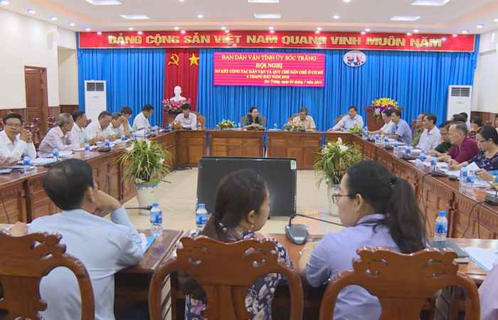 Ban Dân vận Tỉnh ủy  Sóc Trăng sơ kết công tác 6 tháng đầu năm 2018