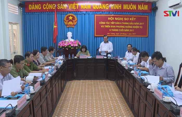 Ban tiếp công dân tỉnh Sóc Trăng sơ kết công tác tiếp công dân 06 tháng đầu năm 2017.