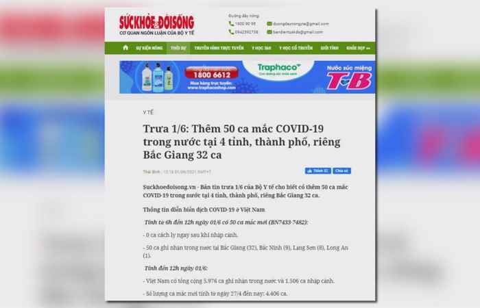 Bản tin chung tay phòng, chống Covid - 19 (01-06-2021)