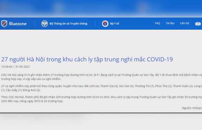 Bản tin chung tay phòng, chống Covid -19 (31-05-2021)