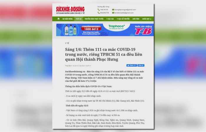 Bản tin chung tay phòng, chống dịch Covid - 19 ( 01-06-2021)
