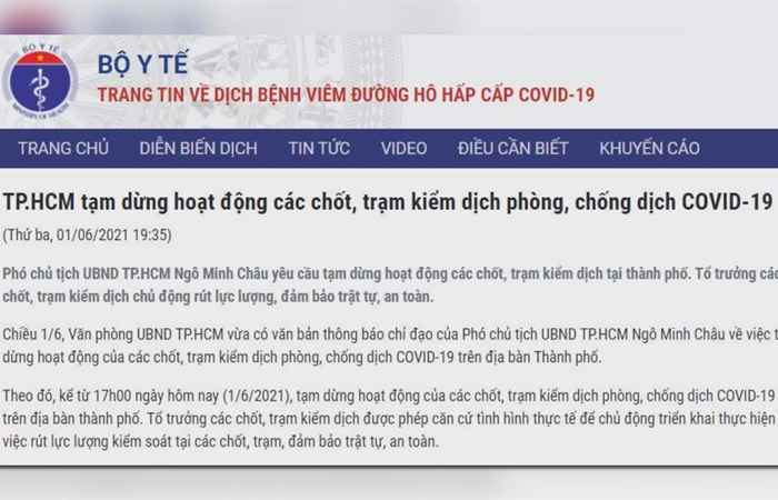 Bản tin chung tay phòng, chống dịch Covid - 19 (02-06-2021)