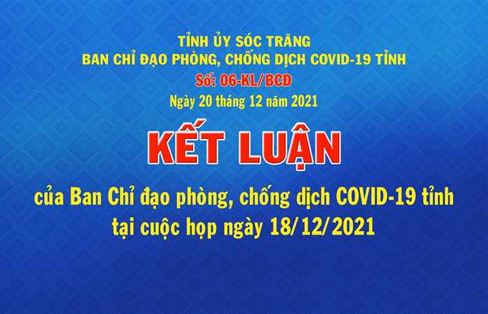  Bản tin chung tay phòng, chống dịch COVID-19 (20-12-2021)