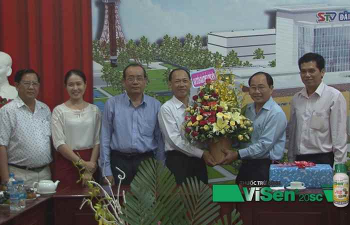 Ban tuyên giáo Tỉnh ủy đến thăm và chúc mừng Đài phát thanh truyền hình Sóc Trăng
