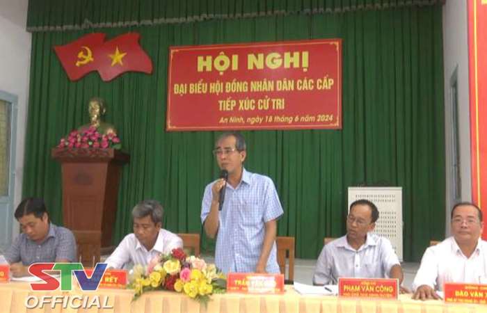 Châu Thành: Đại hội HĐND 3 cấp tiếp túc cử tri tại xã An Ninh