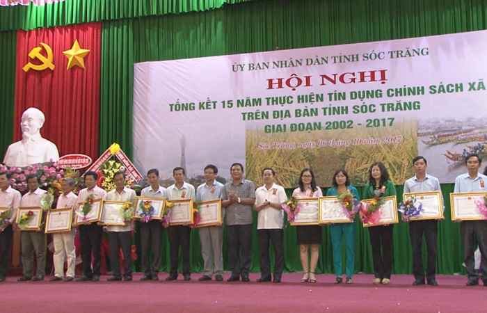 Chi nhánh NHCSXH tỉnh Sóc Trăng tổng kết 15 năm thực hiện tín dụng chính sách giai đoạn 2002-2017