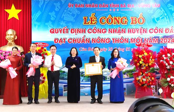 Côn Đảo là Huyện Nông thôn mới đặc thù đầu tiên của cả nước