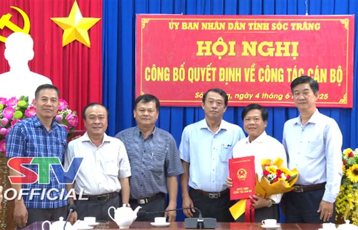 Công bố Quyết định của Chủ tịch UBND tỉnh Sóc Trăng về công tác cán bộ